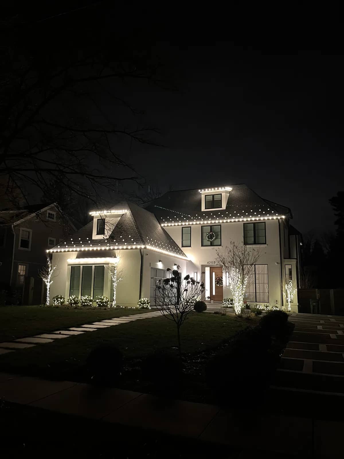 Christmas light installation in Chevy Chase, MD — LightDMV