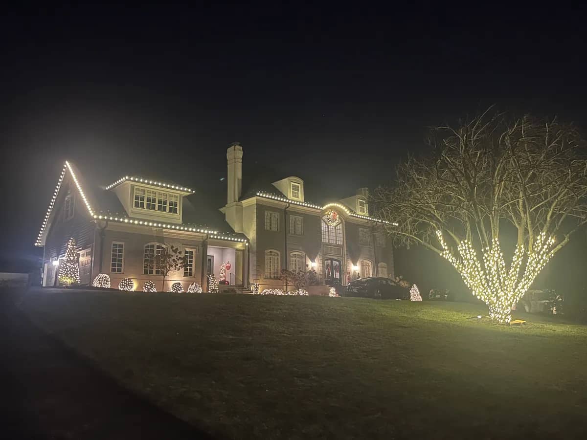 Christmas light installation in McLean, VA — LightDMV