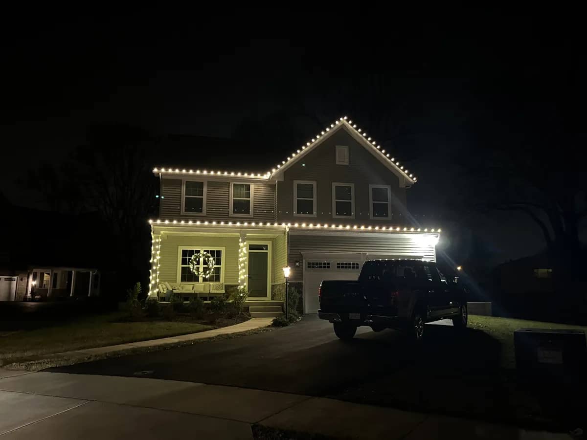 Christmas light installation in Rockville, MD — LightDMV