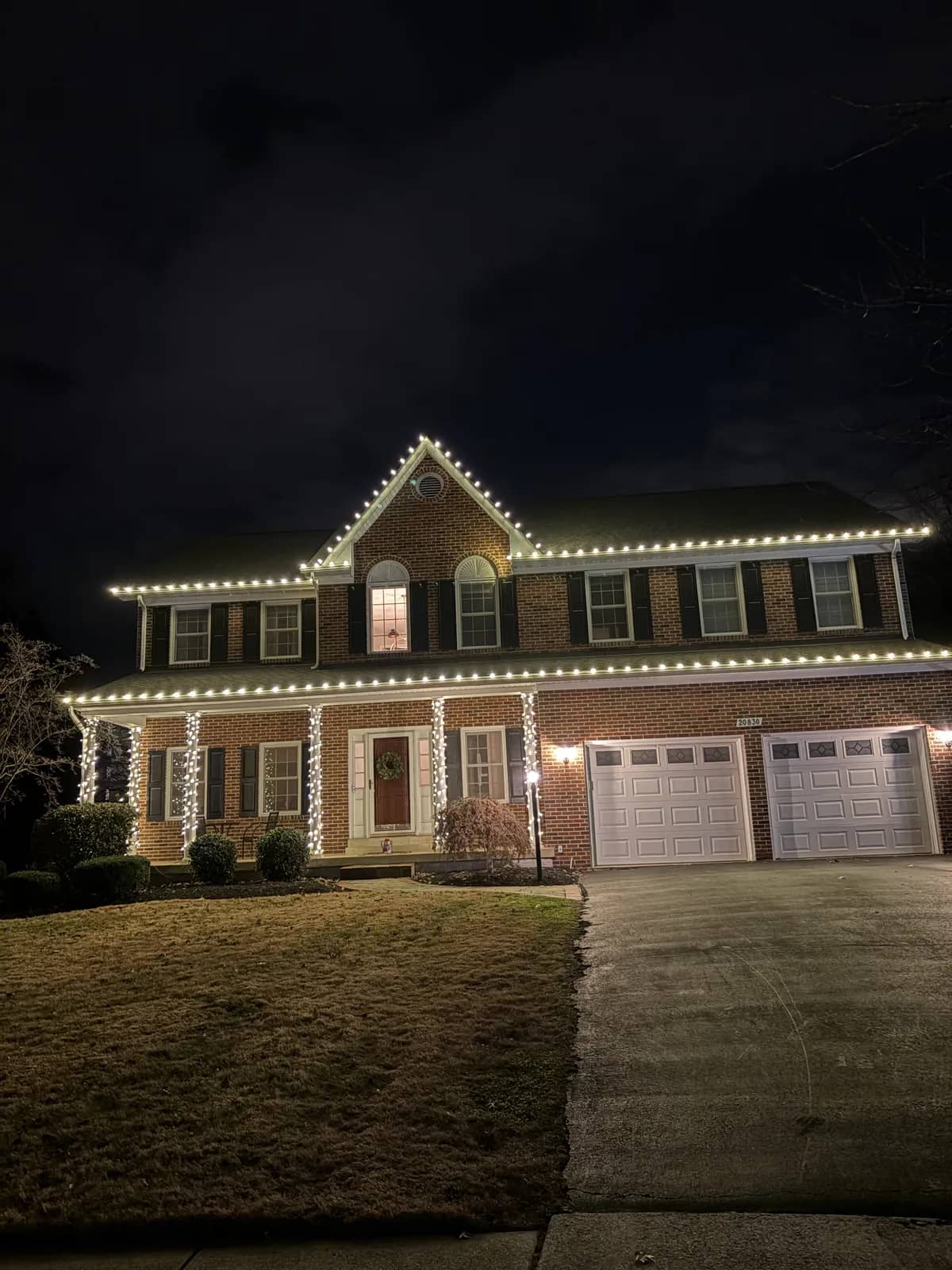 Christmas light installation in Tenleytown, DC — LightDMV
