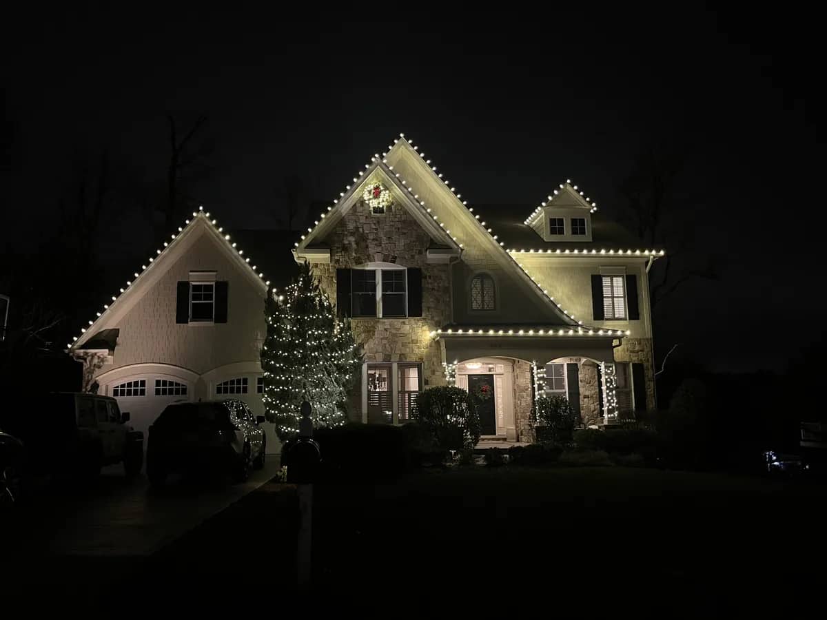 Christmas light installation in Vienna, VA — LightDMV