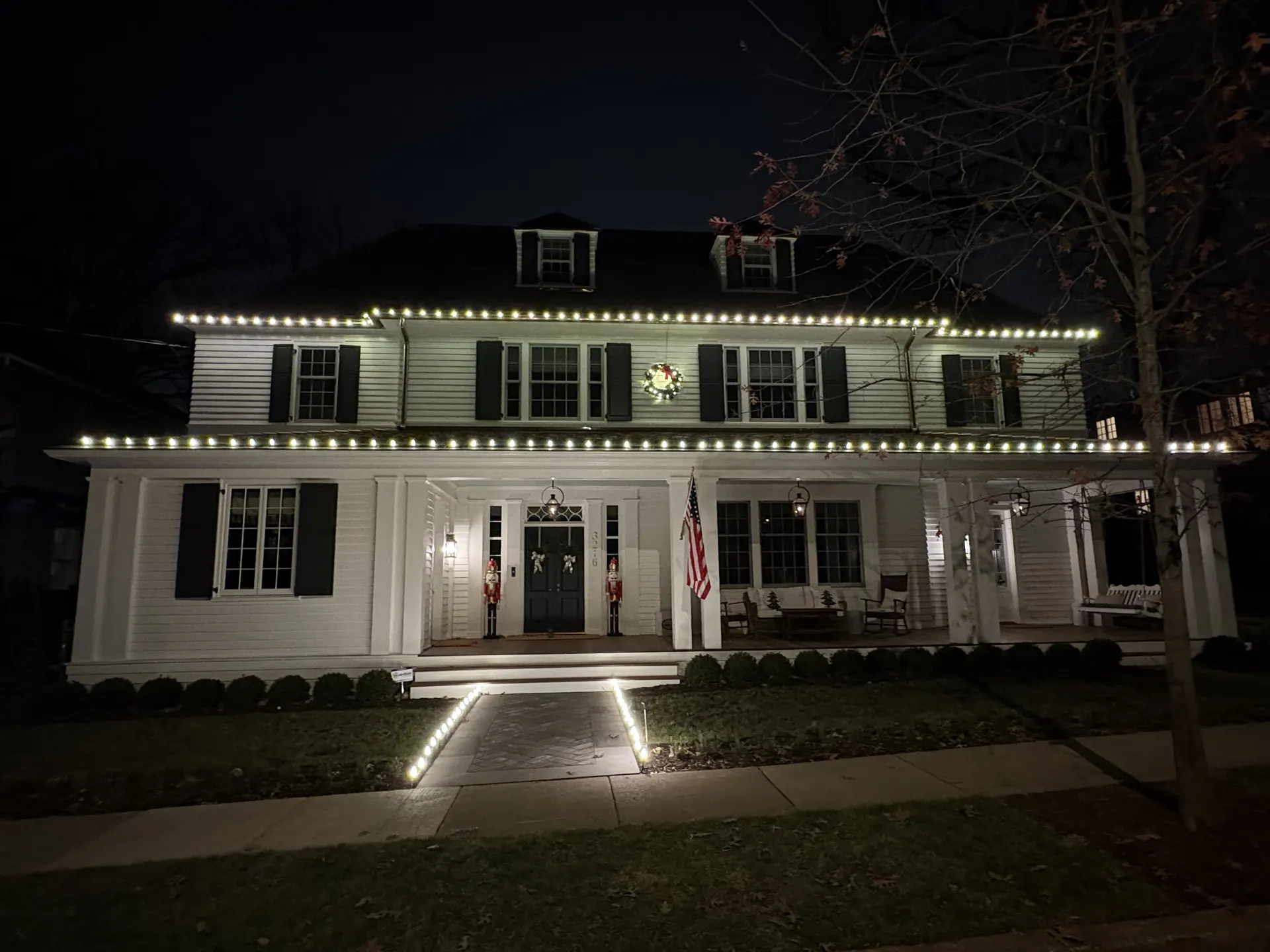 Christmas light installation in Chevy Chase, DC — LightDMV