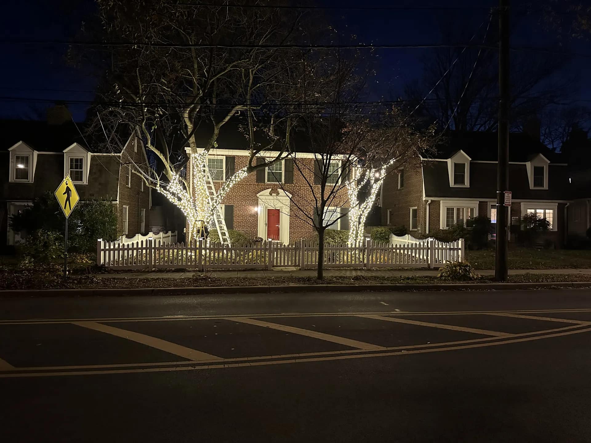 Christmas light installation in Tenleytown, DC — LightDMV