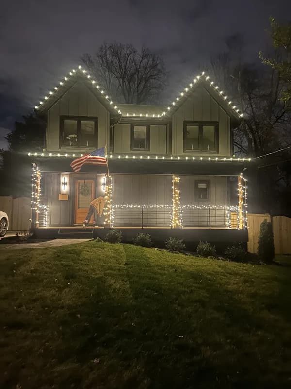 Christmas light installation in Arlington, VA — LightDMV