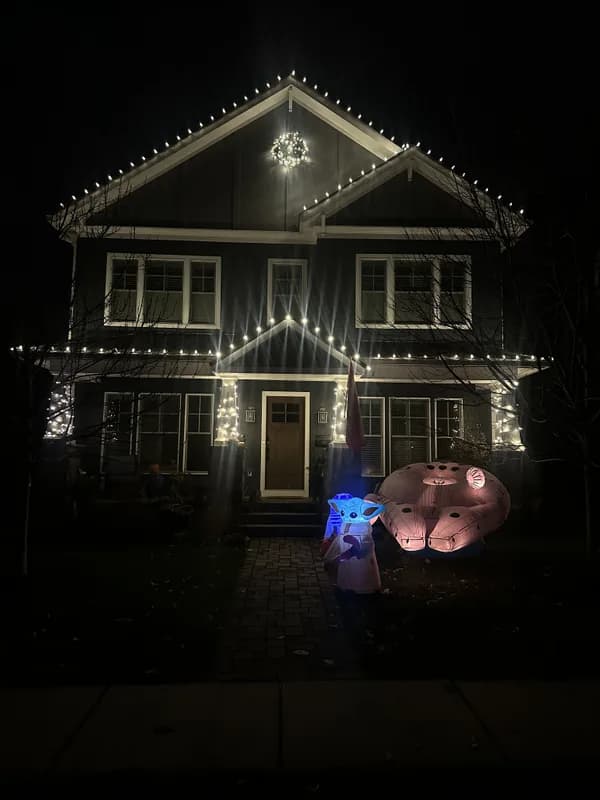Christmas light installation in Arlington, VA — LightDMV