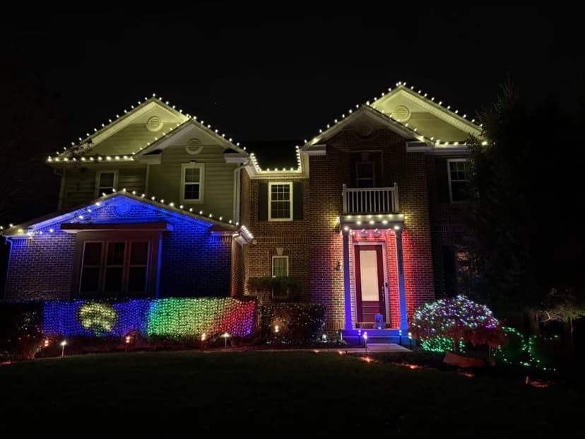 Christmas light installation in Ashburn, VA — LightDMV