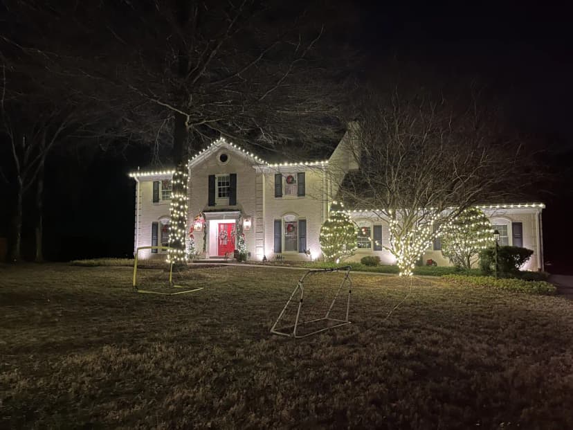Christmas light installation in Bethesda, MD — LightDMV