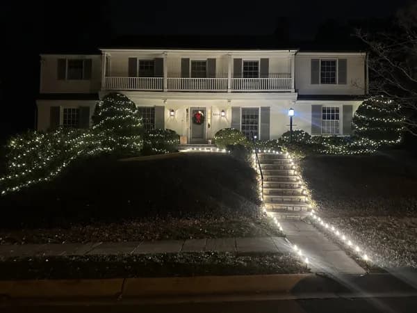 Christmas light installation in Bethesda, MD — LightDMV