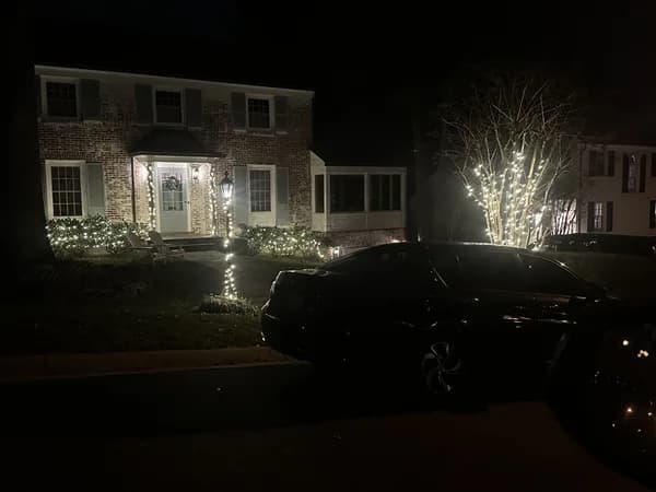 Christmas light installation in Bethesda, MD — LightDMV