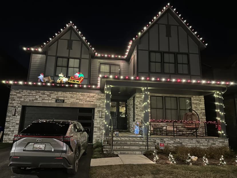 Christmas light installation in Bethesda, MD — LightDMV