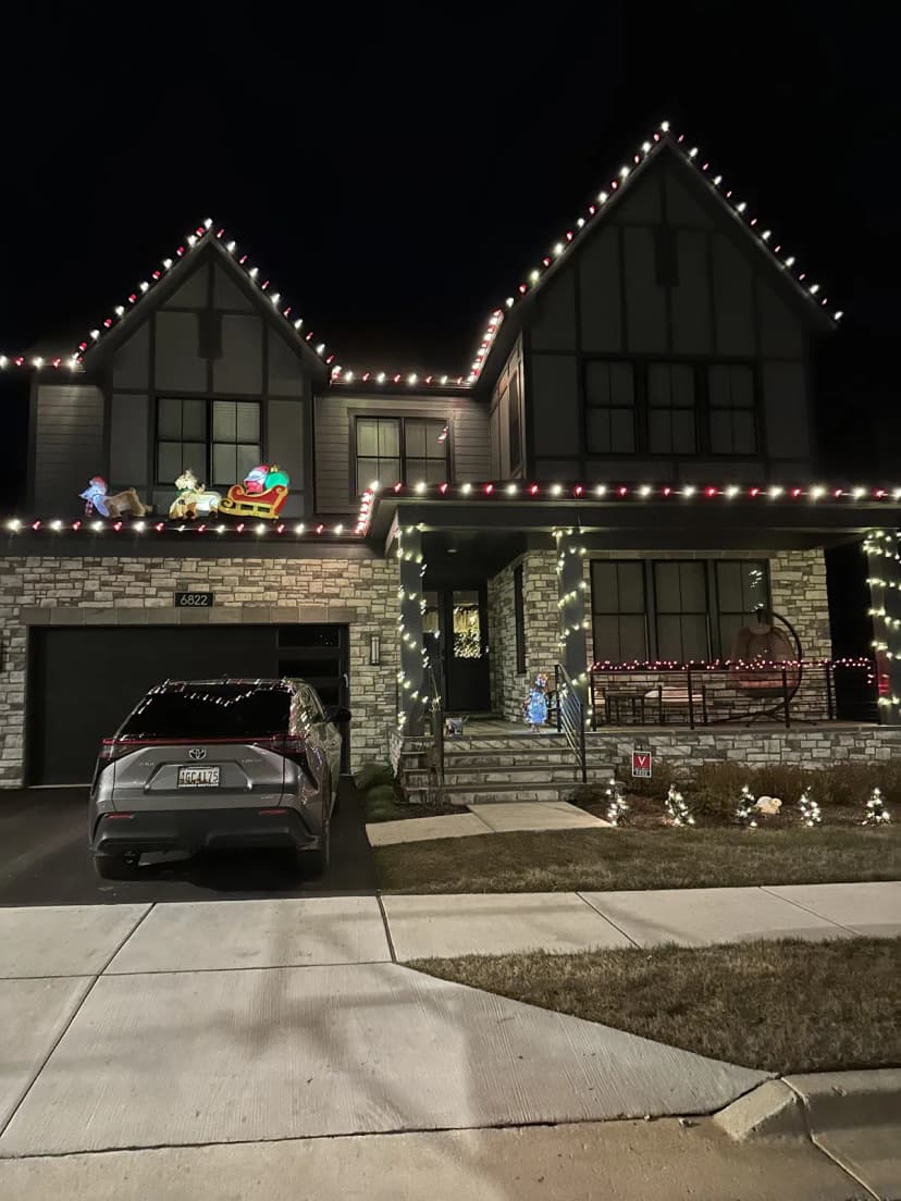 Christmas light installation in Bethesda, MD — LightDMV
