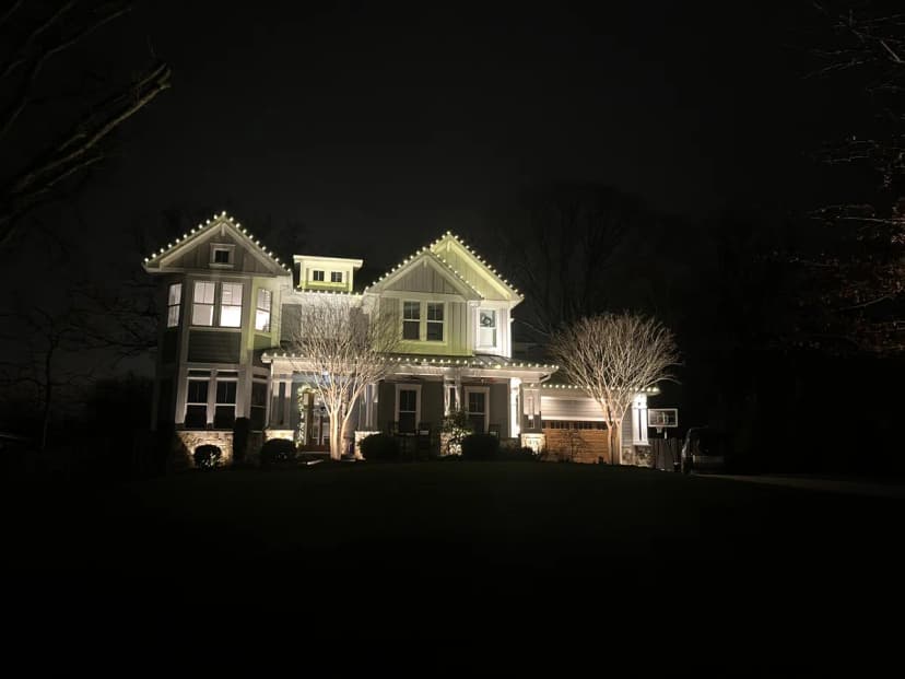 Christmas light installation in Bethesda, MD — LightDMV