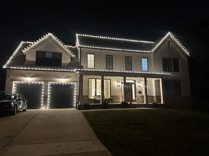 Christmas light installation in Bethesda, MD — LightDMV