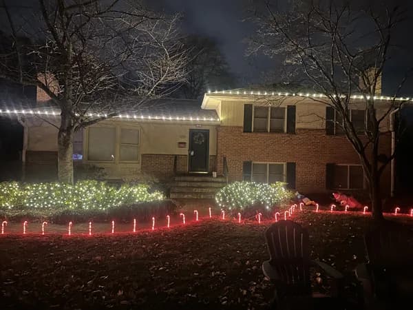 Christmas light installation in Bethesda, MD — LightDMV