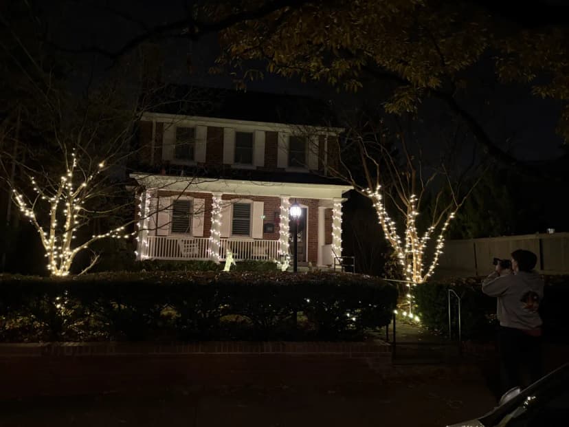 Christmas light installation in Chevy Chase, DC — LightDMV