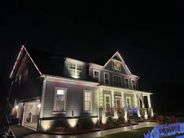 Christmas light installation in Chevy Chase, DC — LightDMV