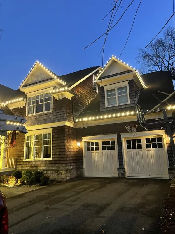 Christmas light installation in Chevy Chase, DC — LightDMV
