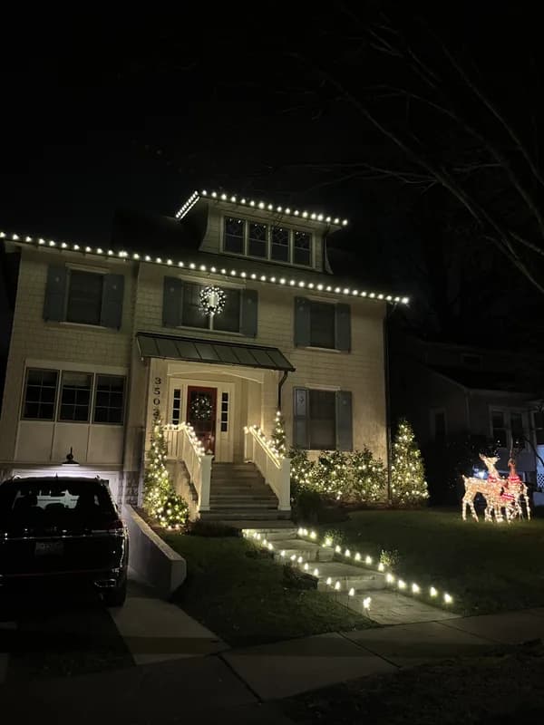 Christmas light installation in Chevy Chase, MD — LightDMV
