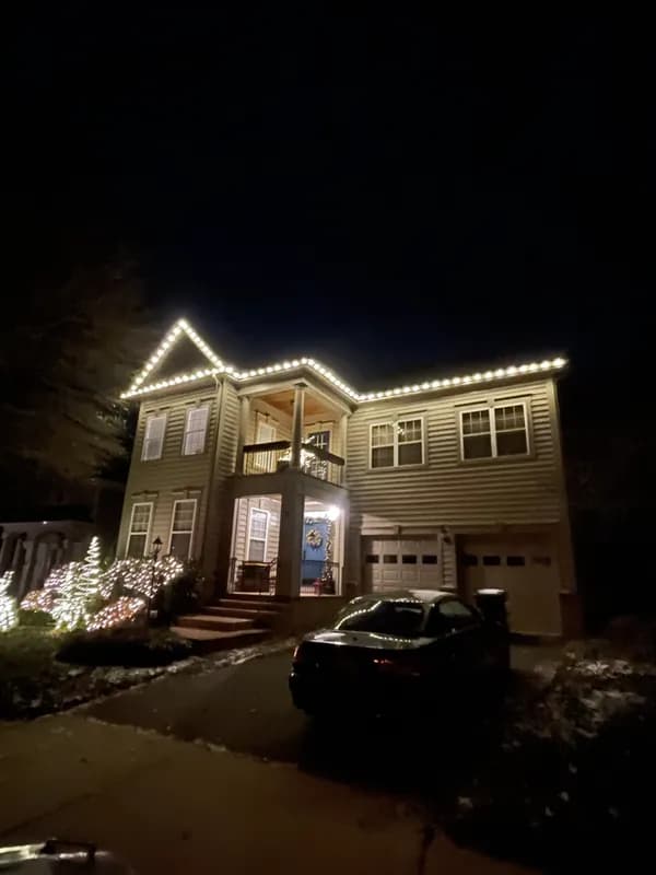 Christmas light installation in Columbia Heights, DC — LightDMV