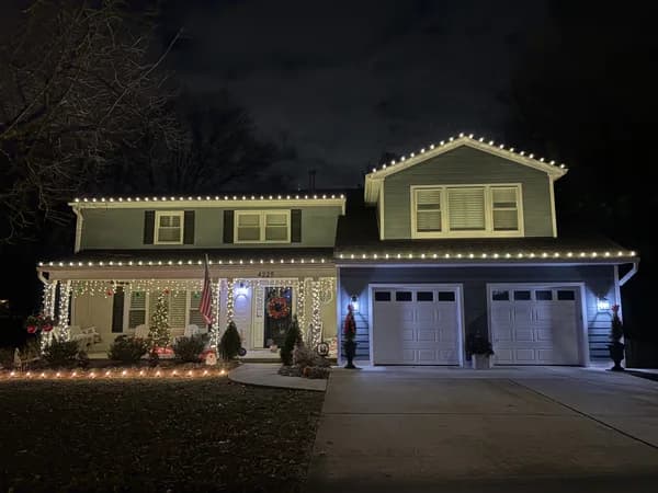Christmas light installation in Fairfax, VA — LightDMV