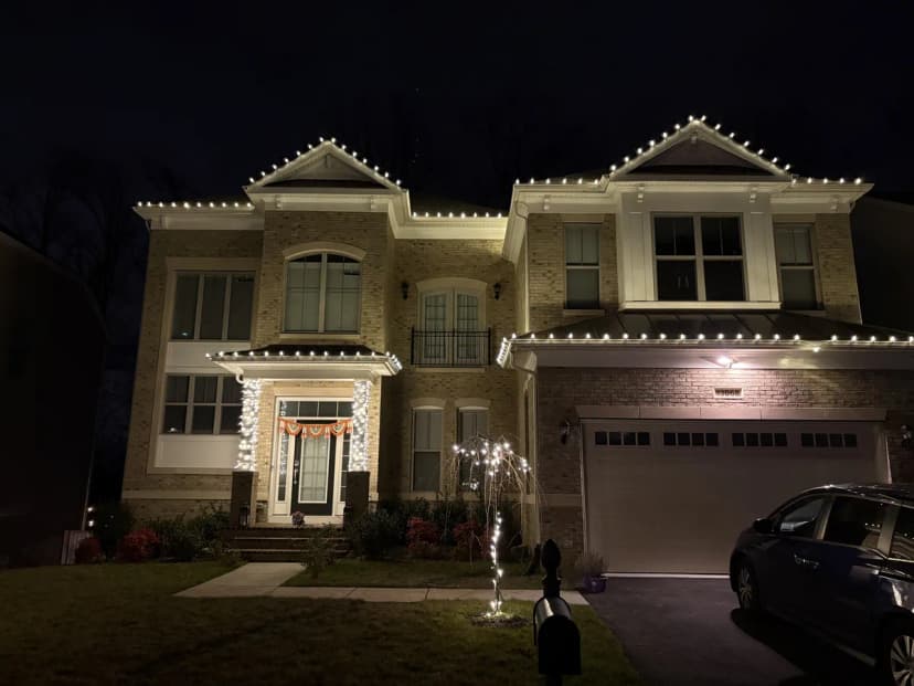 Christmas light installation in Fairfax, VA — LightDMV