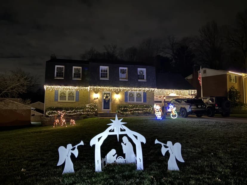 Christmas light installation in Germantown, MD — LightDMV