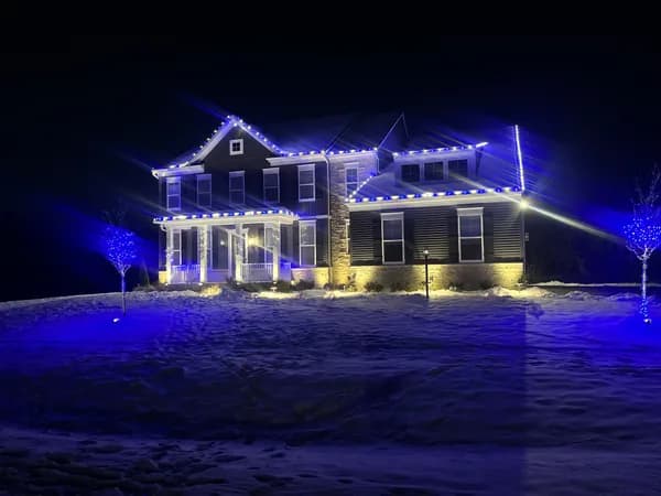Christmas light installation in Germantown, MD — LightDMV