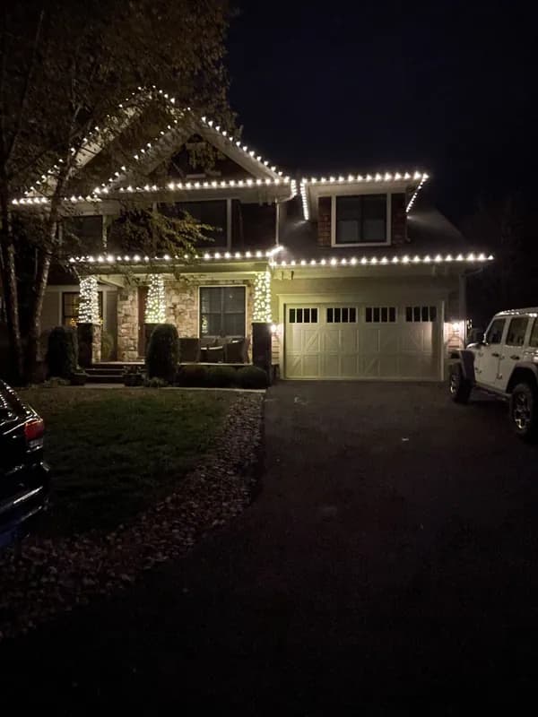 Christmas light installation in Germantown, MD — LightDMV