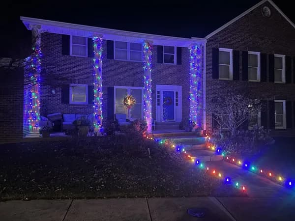 Christmas light installation in Great Falls, VA — LightDMV
