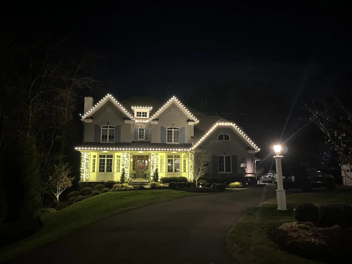 Christmas light installation in McLean, VA — LightDMV
