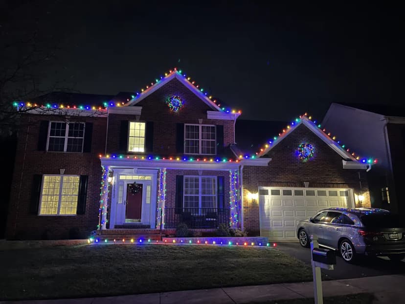 Christmas light installation in North Potomac, MD — LightDMV