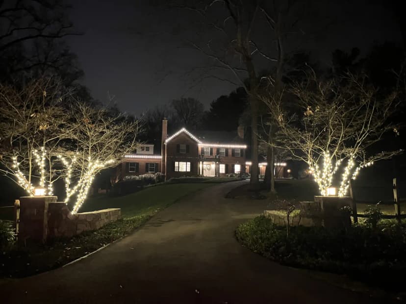 Christmas light installation in Potomac, MD — LightDMV