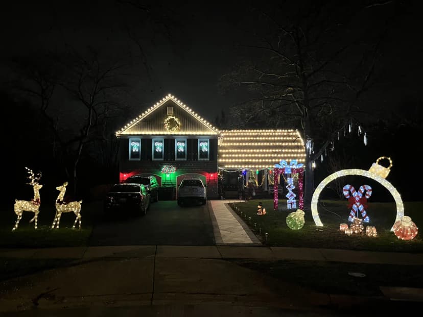 Christmas light installation in Potomac, MD — LightDMV