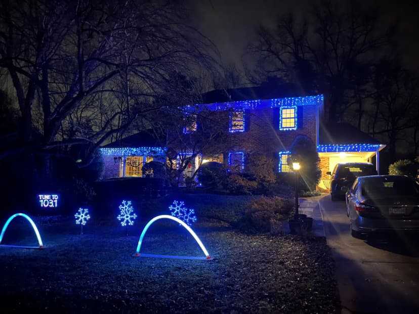 Christmas light installation in Potomac, MD — LightDMV
