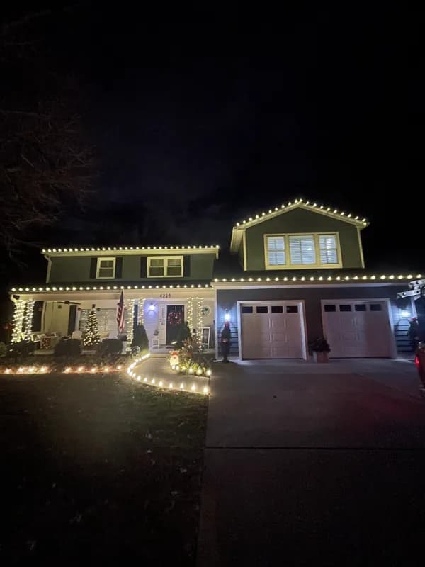 Christmas light installation in Rockville, MD — LightDMV