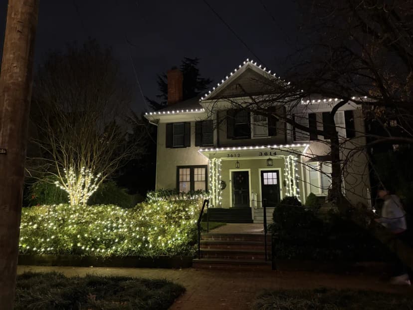 Christmas light installation in Spring Valley, DC — LightDMV