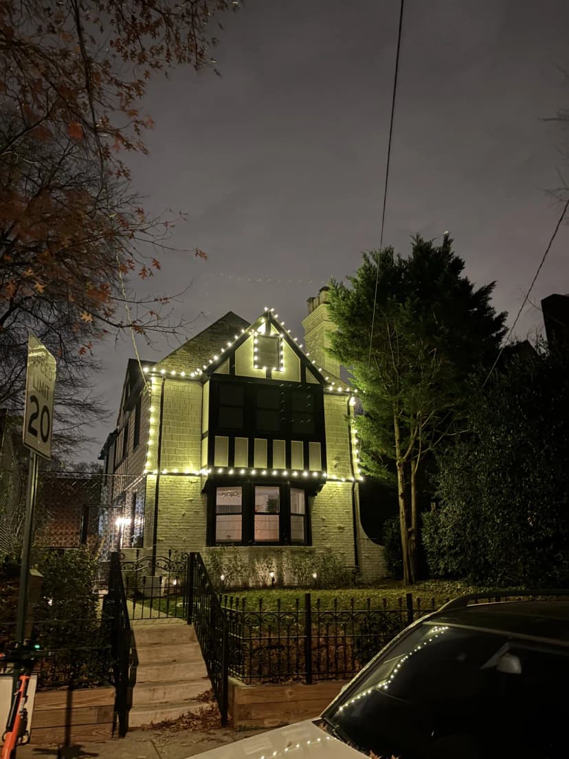 Christmas light installation in Spring Valley, DC — LightDMV