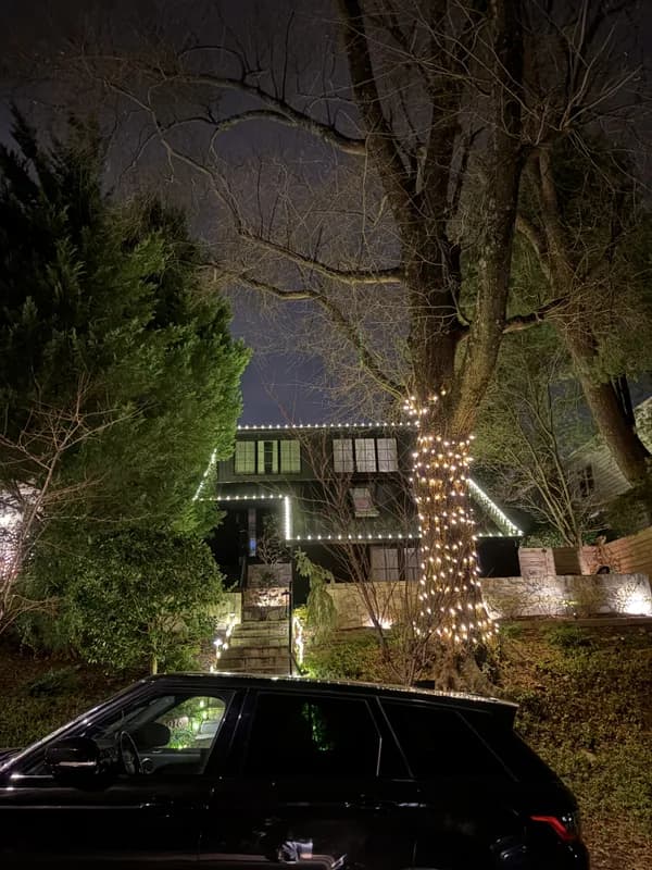 Christmas light installation in Spring Valley, DC — LightDMV