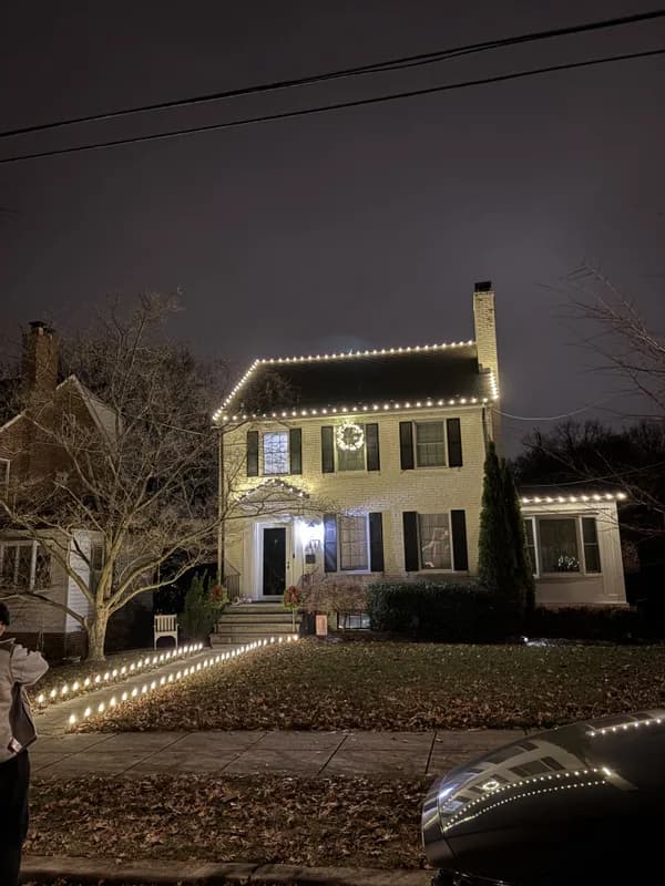 Christmas light installation in Spring Valley, DC — LightDMV