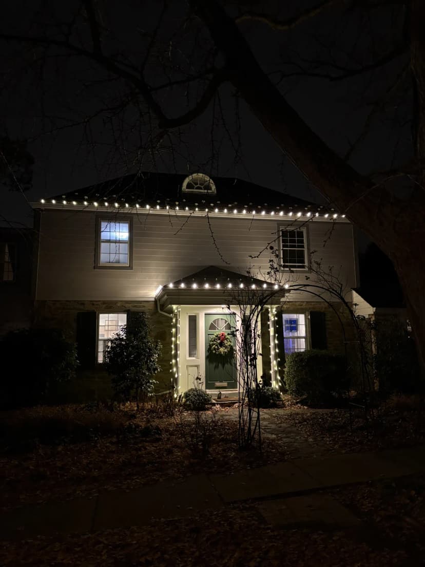 Christmas light installation in Spring Valley, DC — LightDMV