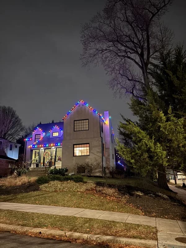 Christmas light installation in Spring Valley, DC — LightDMV