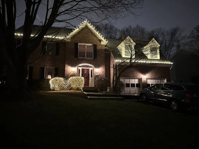 Christmas light installation in Vienna, VA — LightDMV
