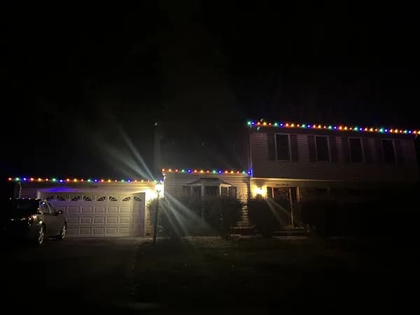 Christmas light installation in Vienna, VA — LightDMV