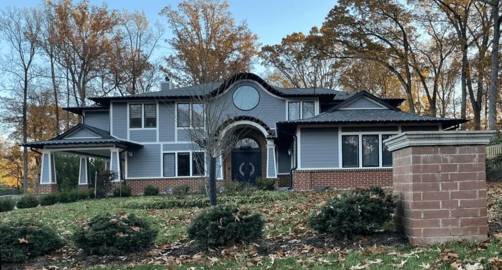 Bethesda home before Christmas light installation by Light DMV