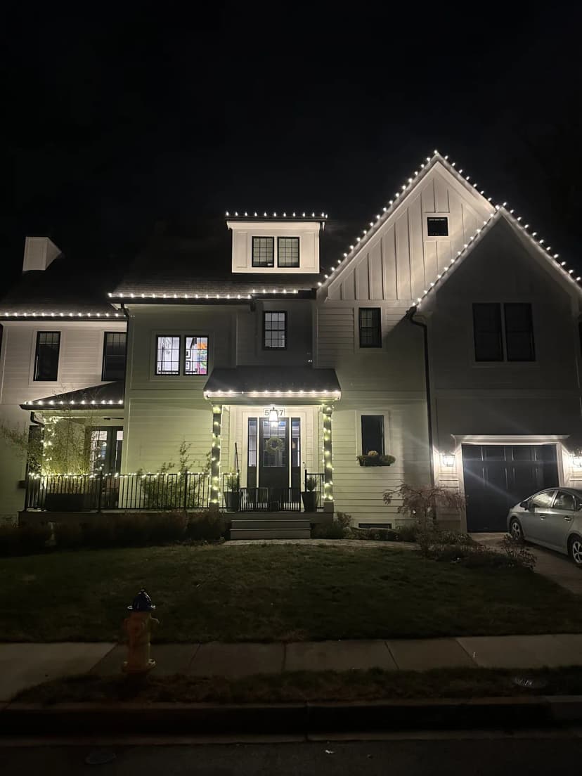Christmas light installation in Arlington, VA — LightDMV