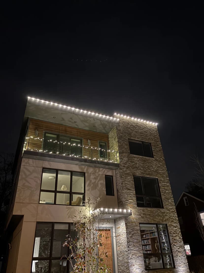 Christmas light installation in Arlington, VA — LightDMV