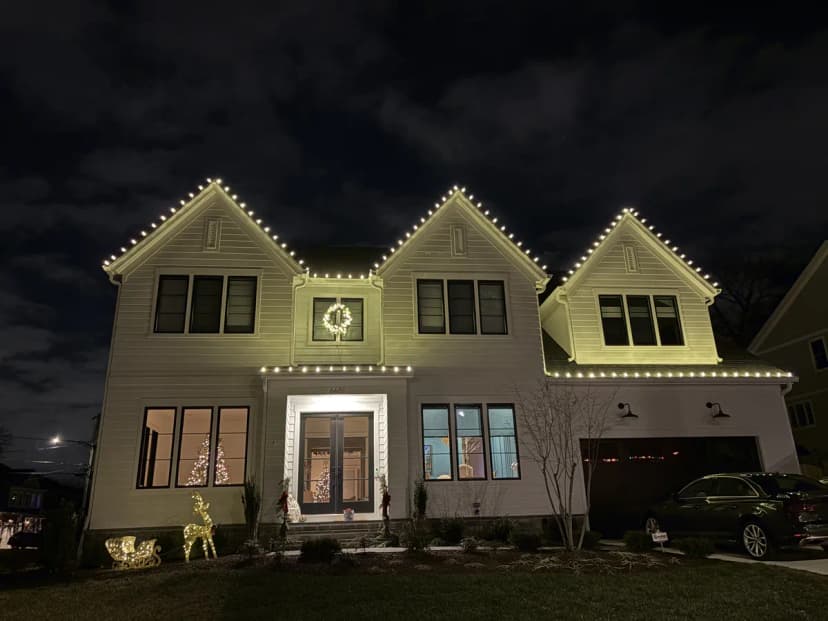Christmas light installation in Arlington, VA — LightDMV