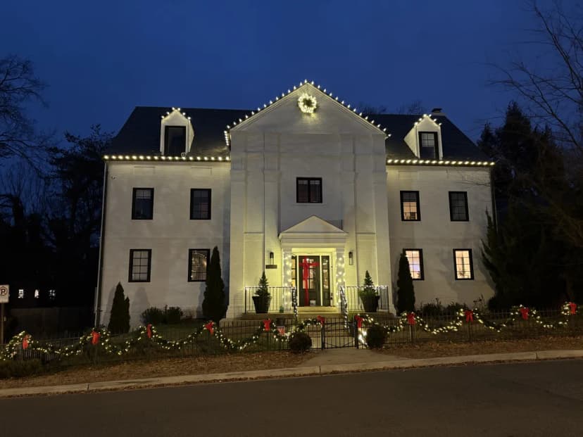 Christmas light installation in Georgetown, DC — LightDMV