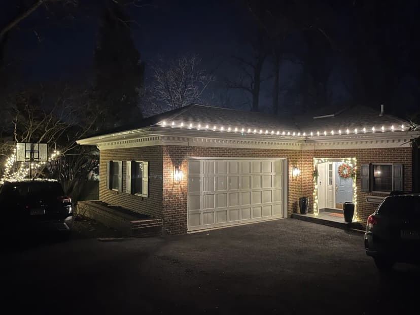 Christmas light installation in McLean, VA — LightDMV