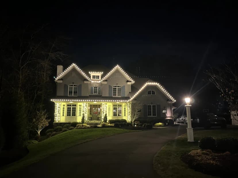 Christmas light installation in McLean, VA — LightDMV